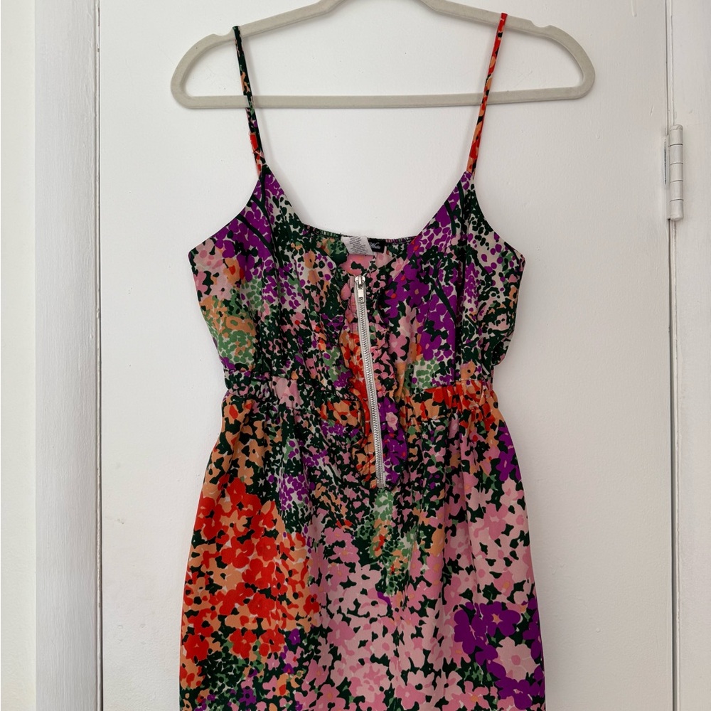 Floral Spaghetti Strap Long Top